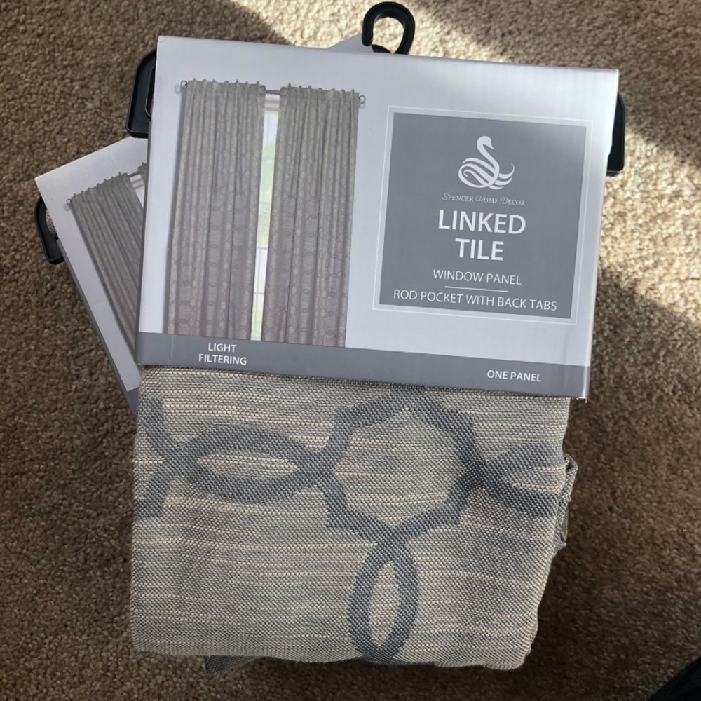 Spencer Home Decor Linked Tile Curtains